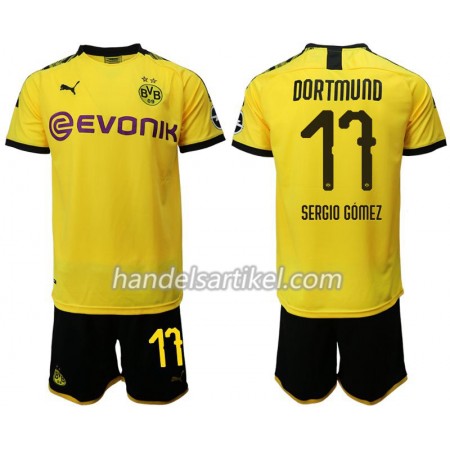 Borussia Dortmund Sergio Gomez 17 Kinder Heim Trikotsatz 2019/20 Kurzarm (+ Kurze Hosen)